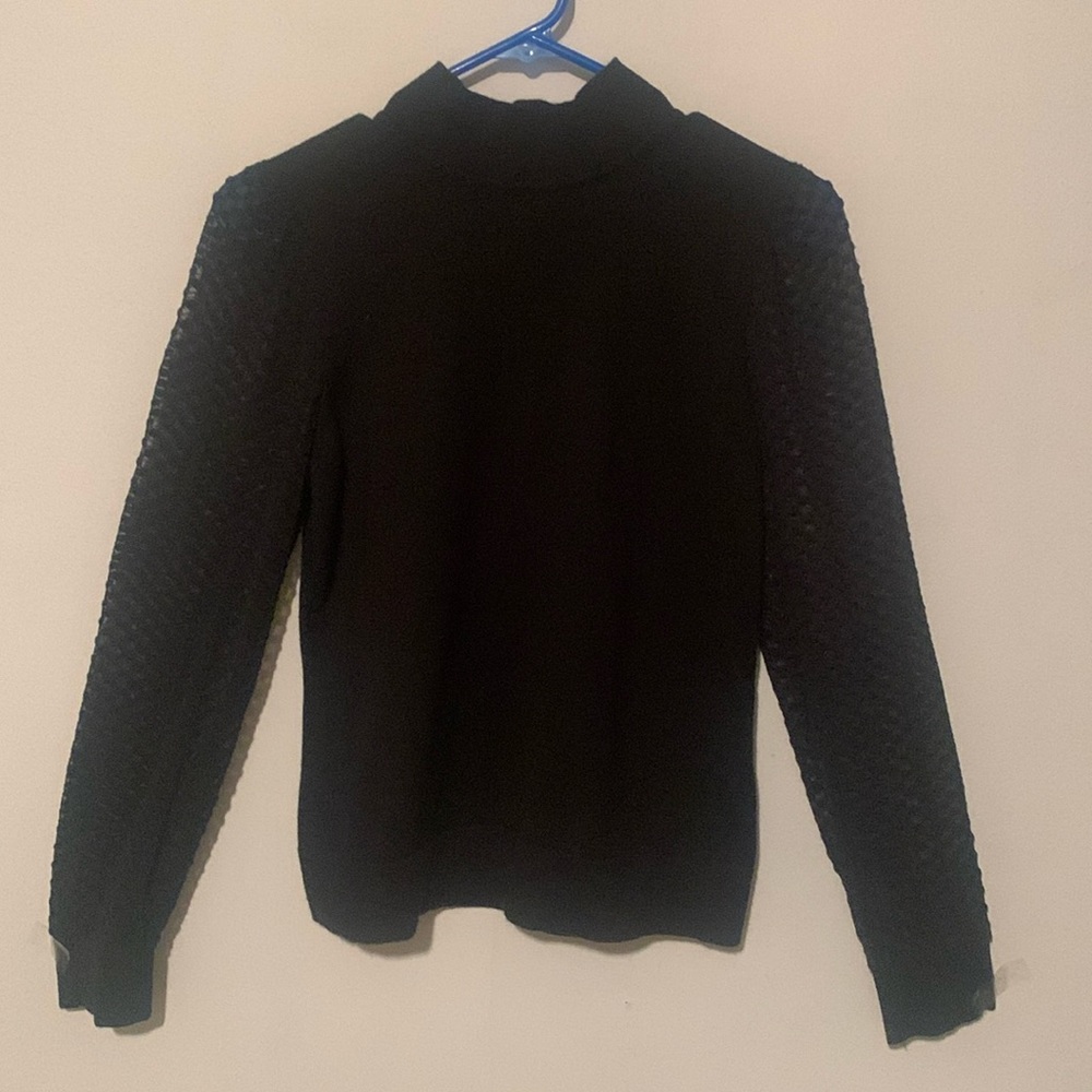 Catherine Malandrino Black Turtleneck Blouse